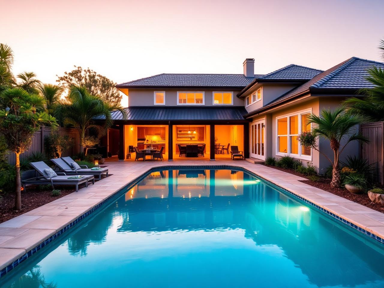 Backyard pool